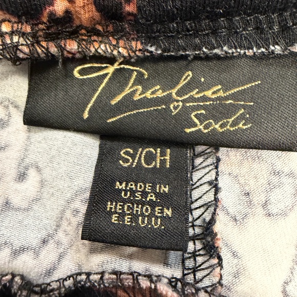 Zara Leopard Print Cropped Turtleneck Top Size M Animal Print Stretch - Picture 4 of 6